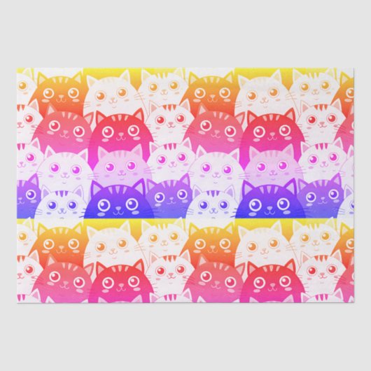 Papier Mousseline Kitty Kat Kaleidoscope (Recto)
