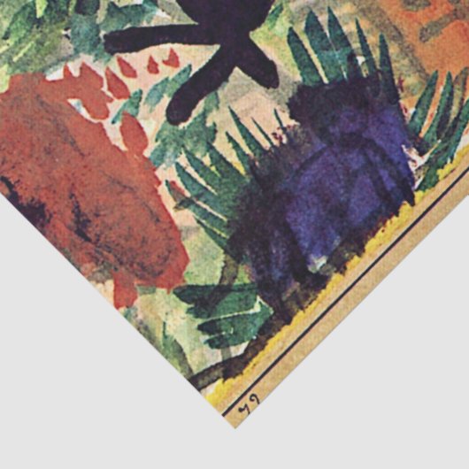 Papier Mousseline Klee - Le Cheval, célèbre peinture (Détail)