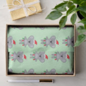 Papier Mousseline Koala Bear dans chapeau de Santa et décorations Ti (Cadeau)