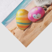 Papier Mousseline Koala sur la plage avec oeufs de Pâques (Détail)