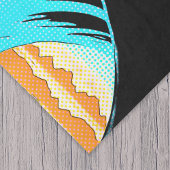 Papier Mousseline Koi Fish in a Great Wave Comic Book Style 