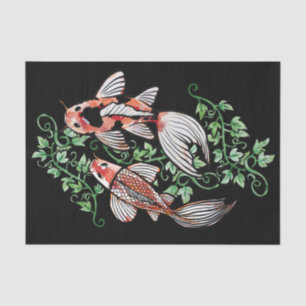 Papier Mousseline Koi Fish Pond Kois Ivy Japanese Fishpond