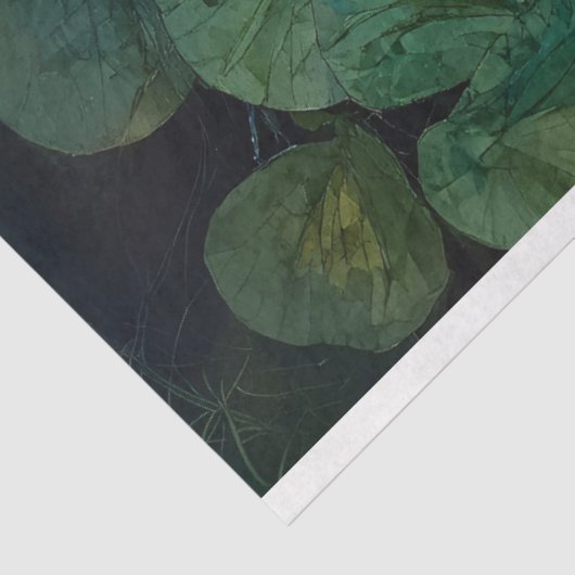 Papier Mousseline Koi Fish Pond Lily Pads (Détail)