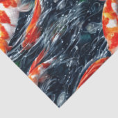 Papier Mousseline koi poissons Design Tissu Papier (Détail)