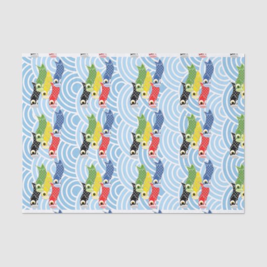 Papier Mousseline Koinobori (Recto)