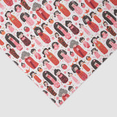 Papier Mousseline Kokeshi japonais très joli (Détail)