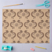 Papier Mousseline Kokopelli Golden Sun brun 2 découpage (Artisanat)