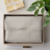 Papier Mousseline Kraft Brun Chic Monogramme Lettre Initiale Rustiqu (Cadeau)