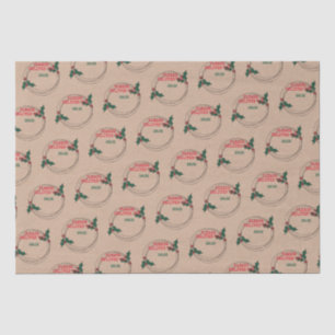 Papier Mousseline Kraft S'Il Vous Plaît Livrer À, Noël Customisé