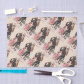 Papier Mousseline Krampus Filles bienveillantes Noël Vintage (Artisanat)