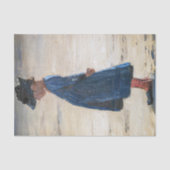 Papier Mousseline Kroyer - Petite fille debout sur Skagen Beach (Recto)