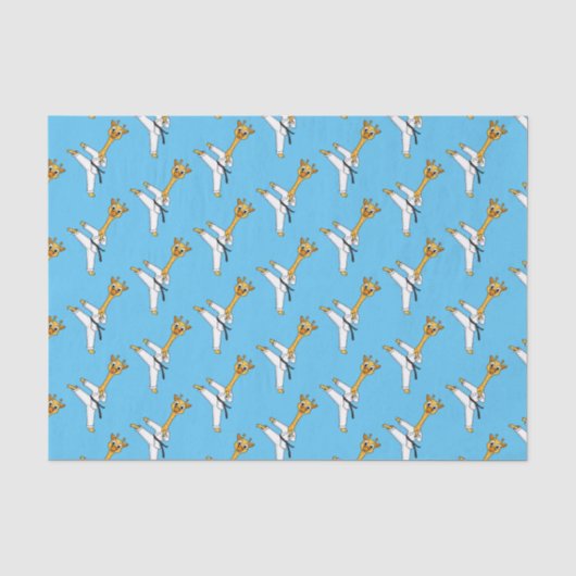 Papier Mousseline Kung Fu giraffe (Recto)