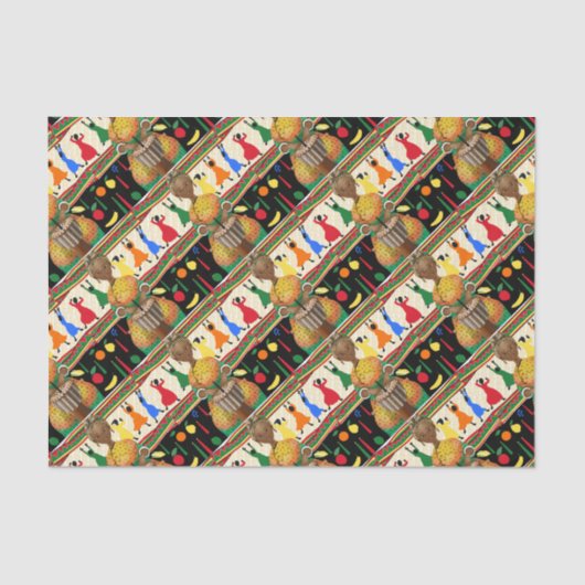 Papier Mousseline Kwanzaa Vacances afro-américaines (Recto)