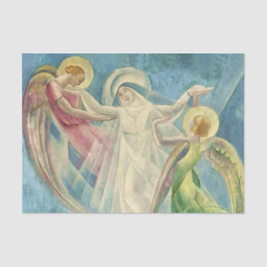 Papier Mousseline "La Asuncion de Marie" par Angel Zarraga (Recto)