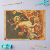 Papier Mousseline La bataille de Saint George avec le Dragon (Artisanat)