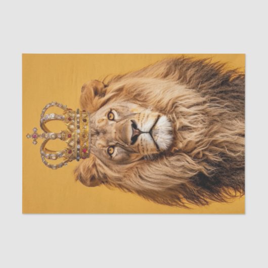 Papier Mousseline La beauté d'un lion (Recto)