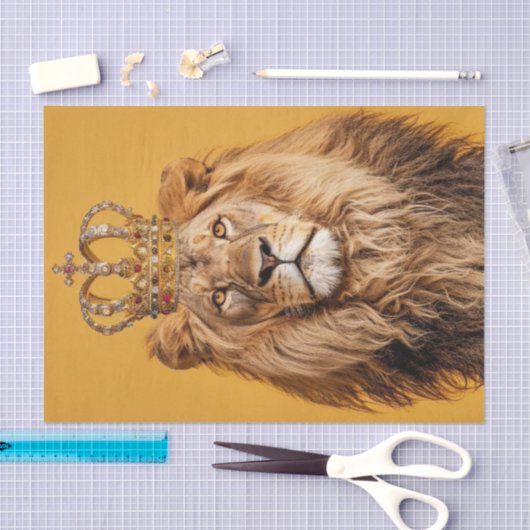 Papier Mousseline La beauté d'un lion (Artisanat)