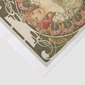 Papier Mousseline La belle dame découpage de Mucha (Détail)