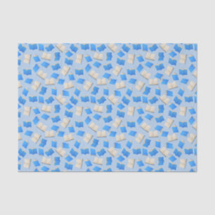 Papier Mousseline La Cascade de livres bleus de Bibliophile