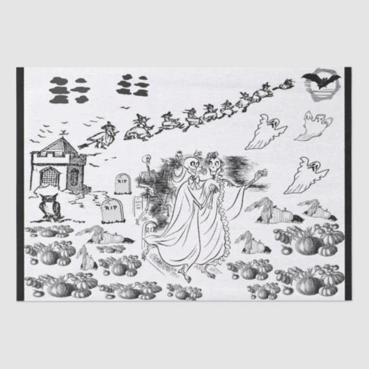 Papier Mousseline La cérémonie hantée - (Recto)