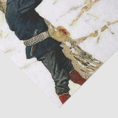 Papier Mousseline La chasse aux orignaux par Frederic Remington (Détail)