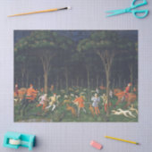 Papier Mousseline La chasse dans la forêt (par Paolo Uccello) (Artisanat)