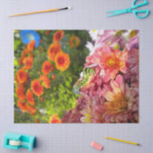 Papier Mousseline La chenille d'Asters (Artisanat)