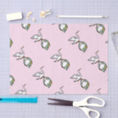 Papier Mousseline La cigogne porte une petite fille (Artisanat)