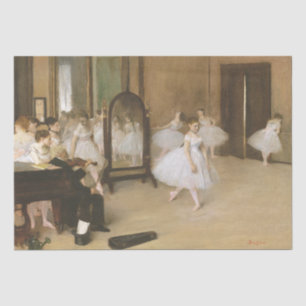 Papier Mousseline La classe de danse (vers 1870) peint Edgar Degas