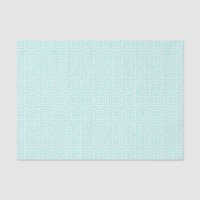 La clé grecque Motif en vert et blanc de Seafoam