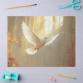 Papier Mousseline La colombe blanche dans la page de découpage de pe (Artisanat)