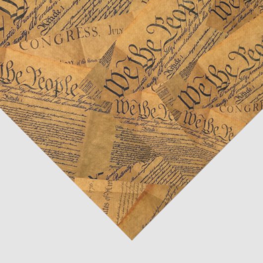 Papier Mousseline La Constitution américaine (Détail)