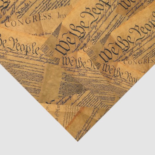 Papier Mousseline La Constitution américaine (Détail)