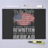 Papier Mousseline La Constitution américaine du drapeau doit être re (Artisanat)