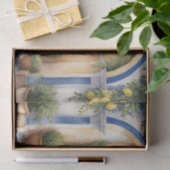 Papier Mousseline La Côte d'Amalfi Vue méditerranéenne (Cadeau)