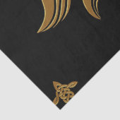 Papier Mousseline La croix céleste dorée. (Détail)