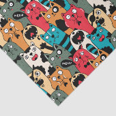 Papier Mousseline La Crowd of cats (Détail)