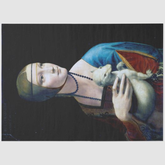 Papier Mousseline La Dame avec une mine, Léonard de Vinci (Recto)