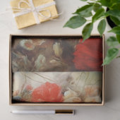 Papier Mousseline La dame dans les fleurs (Cadeau)
