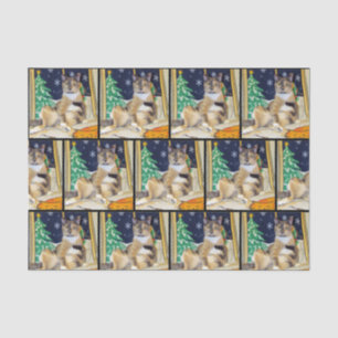 Papier Mousseline La dame de Callie Muffin comme Noël - Papier Tissu