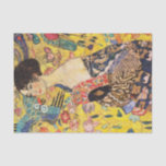 Papier Mousseline La Dame de Gustav Klimt avec un fan<br><div class="desc">La Dame de Gustav Klimt avec un fan</div>