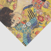 Papier Mousseline La Dame de Gustav Klimt avec un fan (Détail)