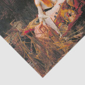 Papier Mousseline La Dame de Shalott John William Waterhouse (Détail)