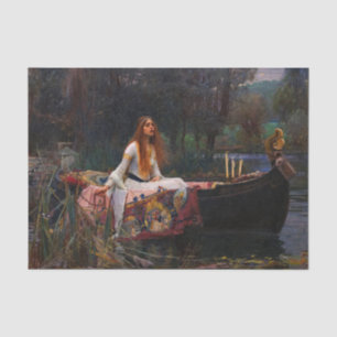 Papier Mousseline La Dame de Shalott par John William Waterhouse