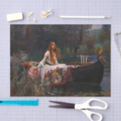 Papier Mousseline La Dame de Shalott par John William Waterhouse (Artisanat)