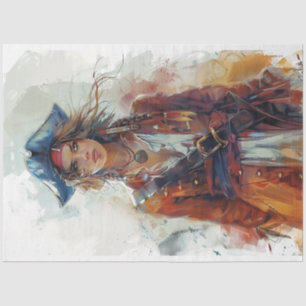 Papier Mousseline La dame Pirate