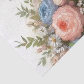 Papier Mousseline La dame victorienne au chapeau fleuri prend le thé (Détail)