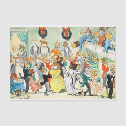 Papier Mousseline La Danse de Louis Wain