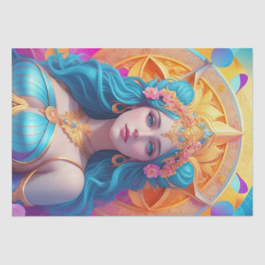 Papier Mousseline La déesse grecque Aphrodite dans sa splendeur (Recto)