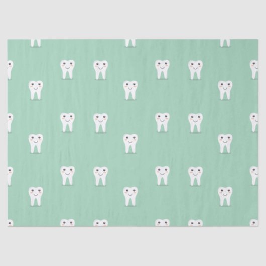 Papier Mousseline La dent heureuse de Kawaii (Recto)